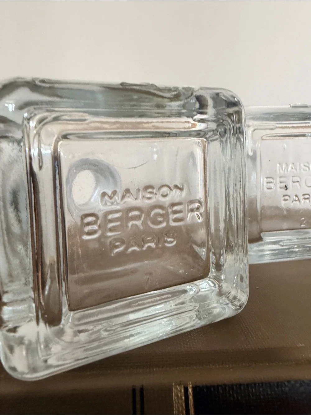 Maison Berger Paris Set of 3 Heavy Glass Reed Diffuser Bottles Empty